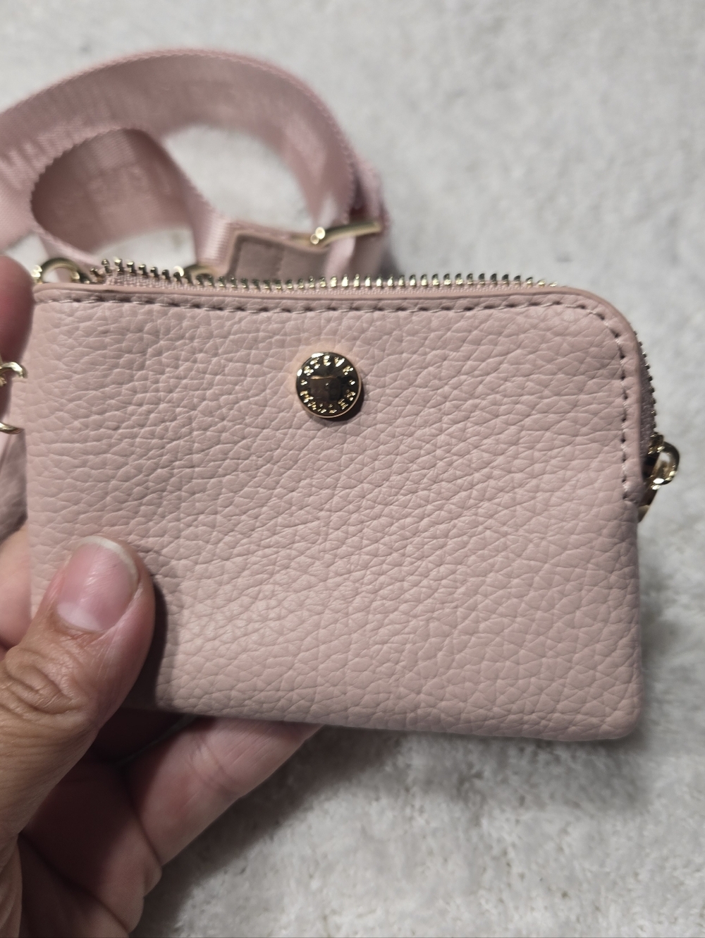 Steve Madden Pink Crossbody Wallet Bag With Coin Purse New - Picture 8 of 12